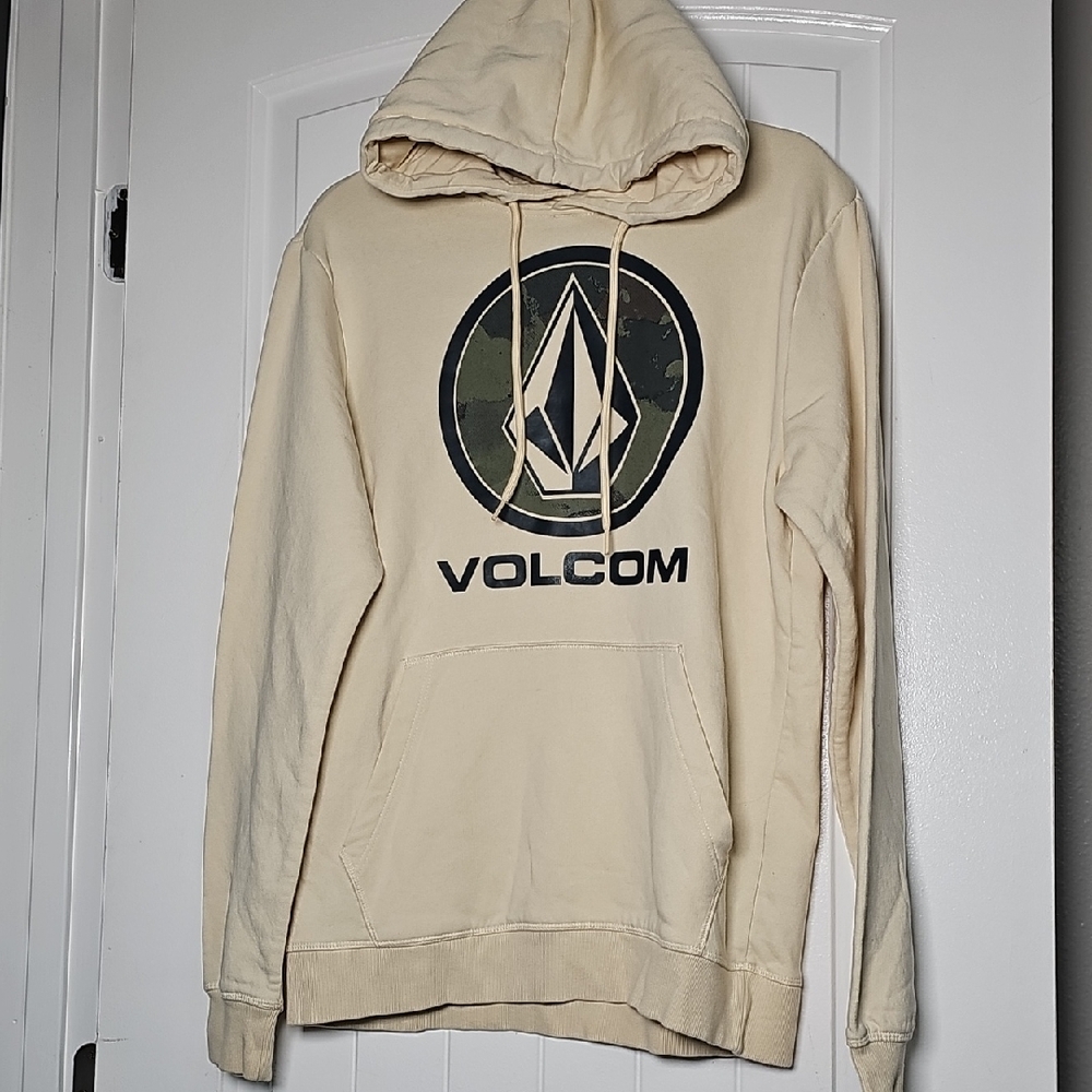 Volcom Sm Men's Beige Hoodie with Logo